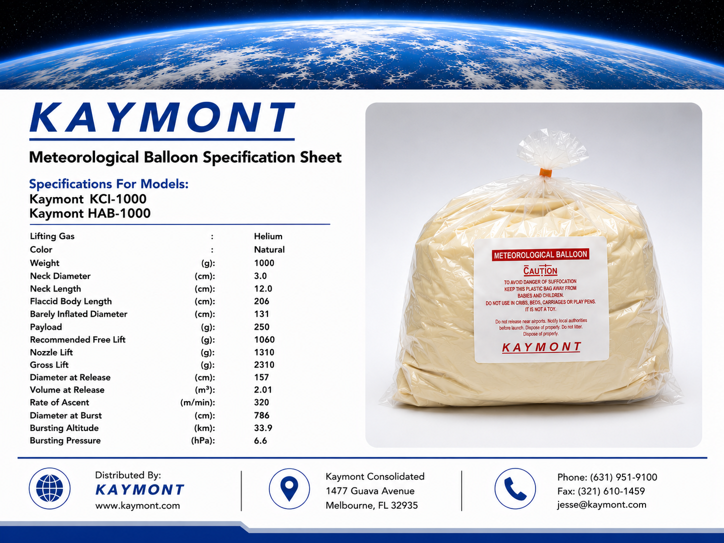High Altitude Weather Balloons – HAB