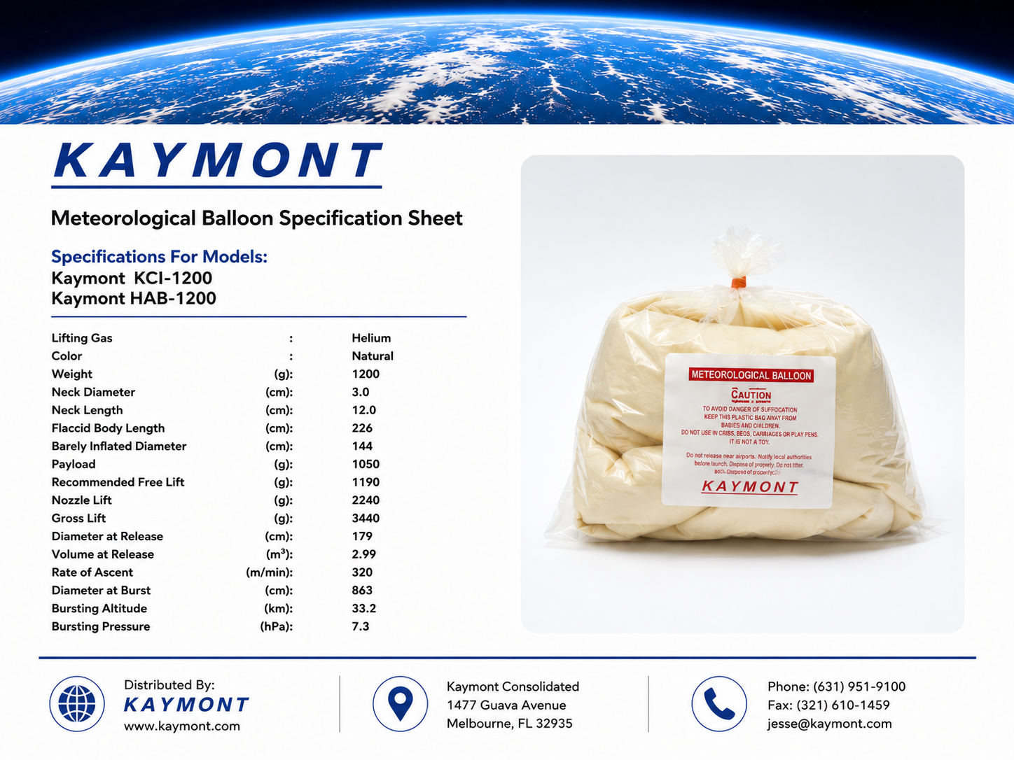 High Altitude Weather Balloons – HAB