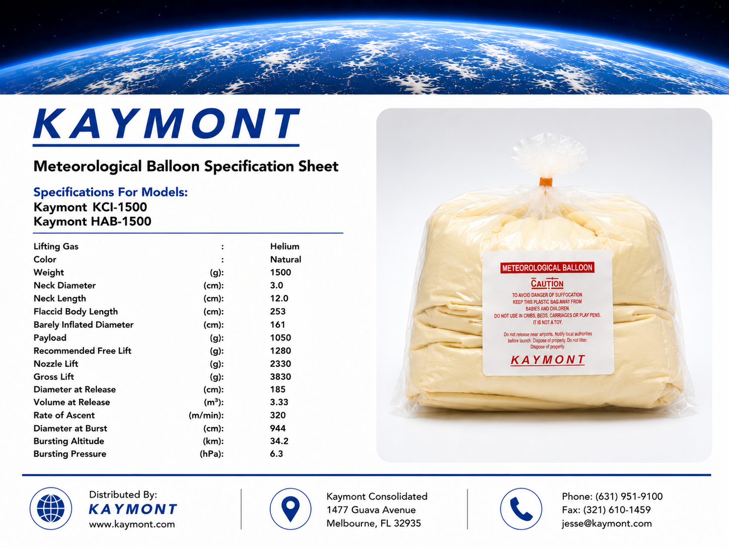 High Altitude Weather Balloons – HAB