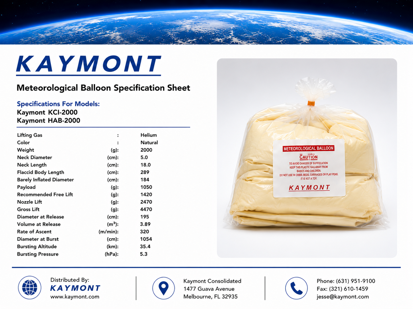 High Altitude Weather Balloons – HAB