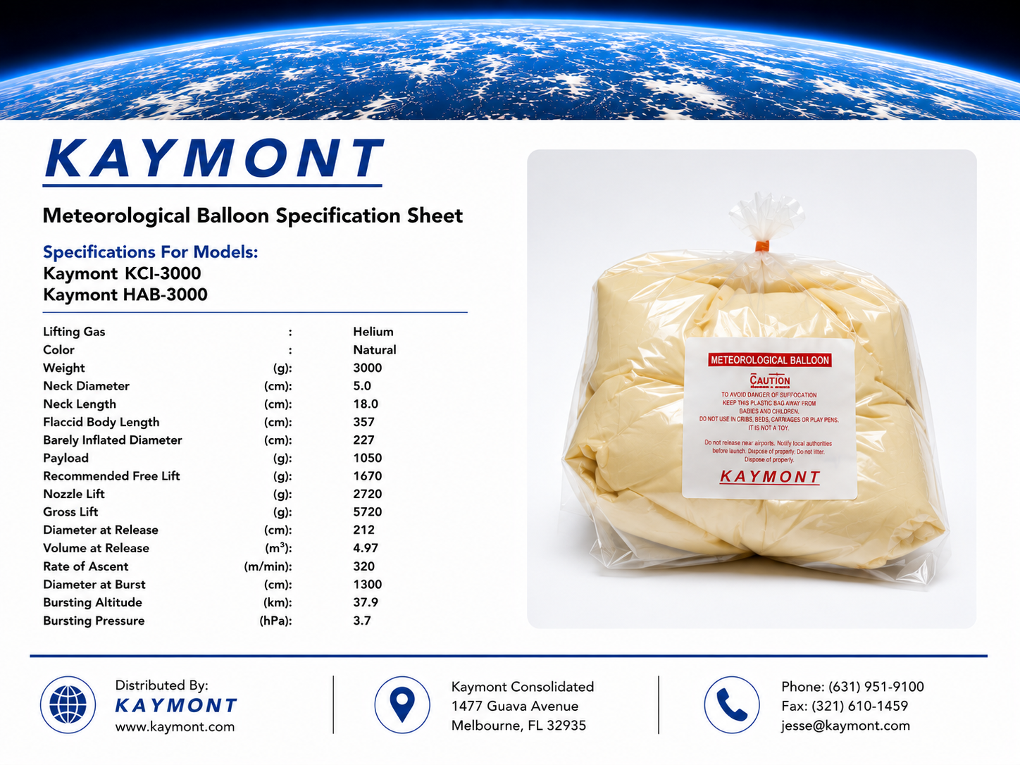 High Altitude Weather Balloons – HAB