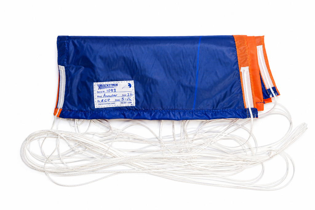 Rocketman Ultra-Light Annular Parachutes
