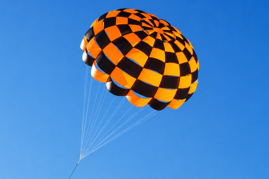 Rocketman Checkered Ring Sail Parachutes