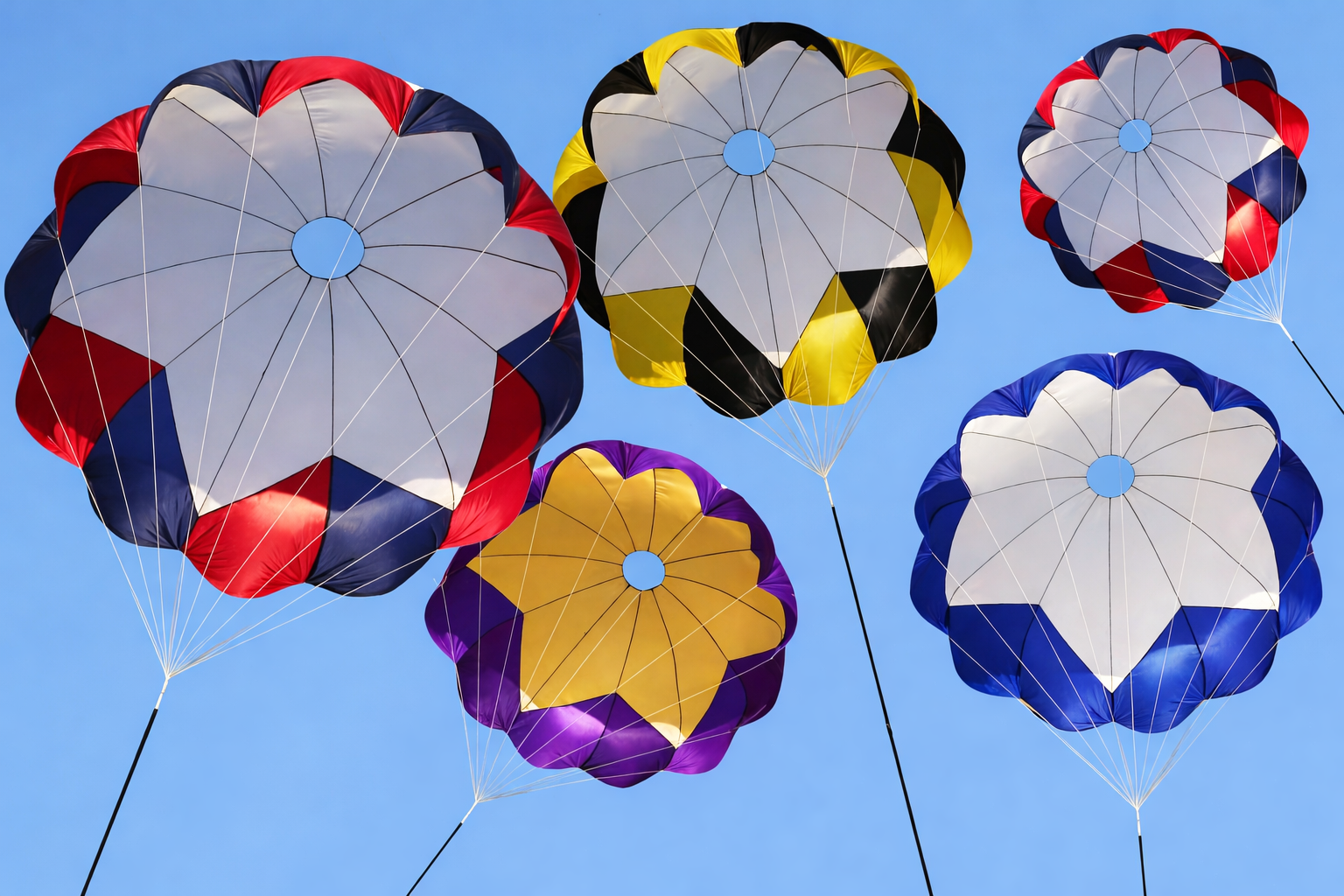 Rocketman Star PolyConical Parachutes