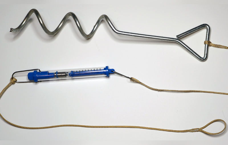 Weather Balloon Ground Screw and Scale